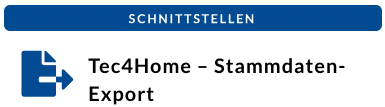 Tec4Home – Stammdaten-Export
